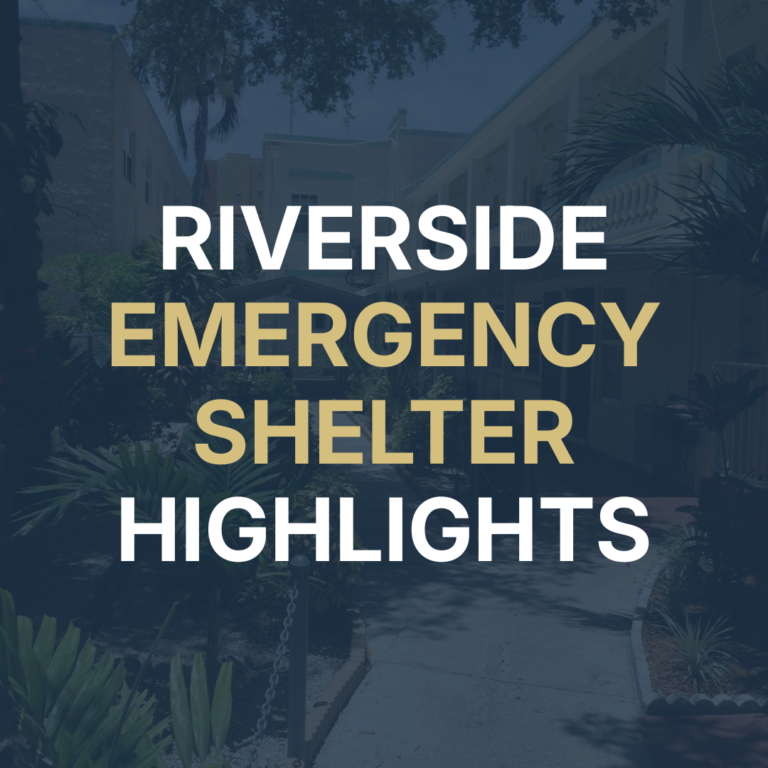 Riverside House Emergency Shelter Updates
